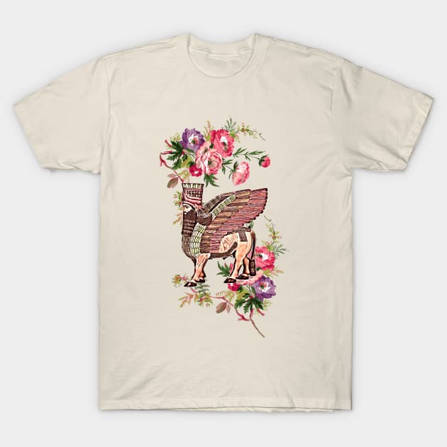 Lamassu Garden T-Shirt by doniainart